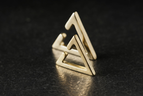 Constructivism 結構主義 三角耳扣 Triangle EarCuff 第6張的照片