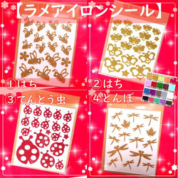 可選顏色和尺寸 ⭐ Bee Bee Honeybee Ladybug Dragonfly Dragonfly ⭐ Lamé 貼片 第1張的照片