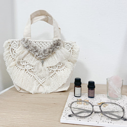 Tote bag macrame hot sale