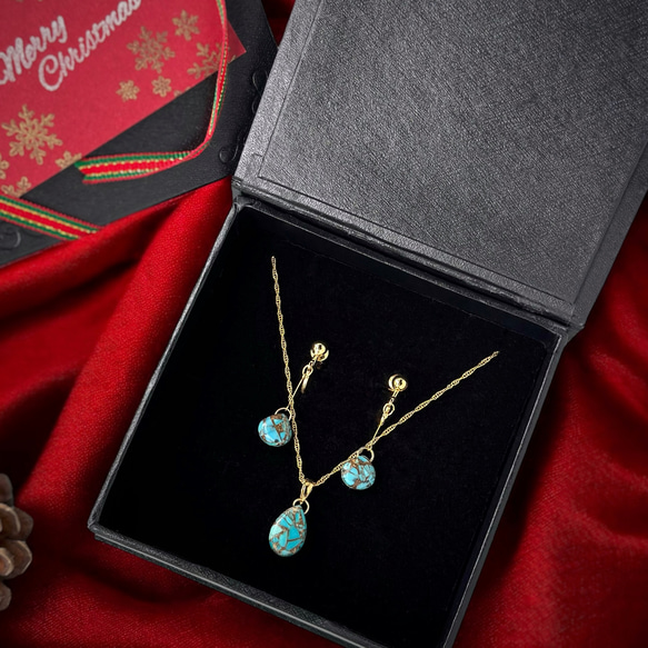 ターコイズアンティークアクセサリーセット