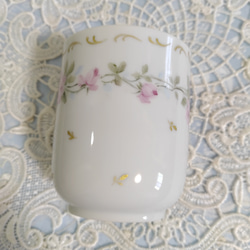 ♡四角皿➕湯呑み茶碗(小鳥と薔薇) 8枚目の画像