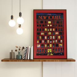 クリスマスツリー、クリスマスポスター、『The New Yorker』の表紙、シンプルなインテリアに。【T-0296】 5枚目の画像