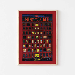 クリスマスツリー、クリスマスポスター、『The New Yorker』の表紙、シンプルなインテリアに。【T-0296】 3枚目の画像