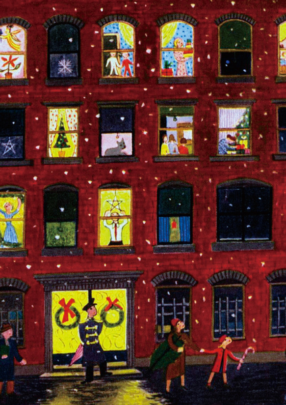 クリスマスツリー、クリスマスポスター、『The New Yorker』の表紙、シンプルなインテリアに。【T-0296】 11枚目の画像