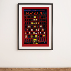 クリスマスツリー、クリスマスポスター、『The New Yorker』の表紙、シンプルなインテリアに。【T-0296】 6枚目の画像