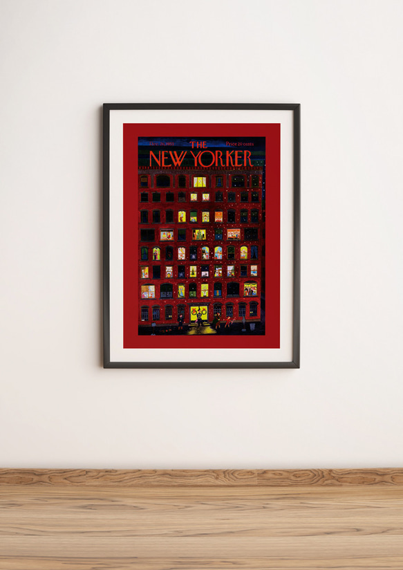 クリスマスツリー、クリスマスポスター、『The New Yorker』の表紙、シンプルなインテリアに。【T-0296】 6枚目の画像