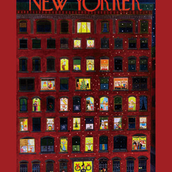 クリスマスツリー、クリスマスポスター、『The New Yorker』の表紙、シンプルなインテリアに。【T-0296】 12枚目の画像