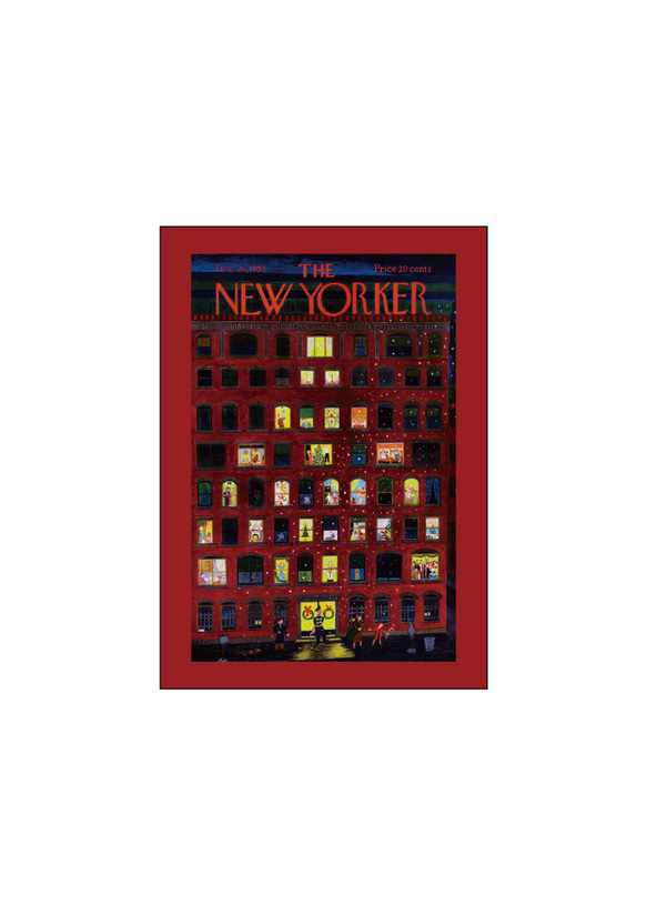 クリスマスツリー、クリスマスポスター、『The New Yorker』の表紙、シンプルなインテリアに。【T-0296】 13枚目の画像