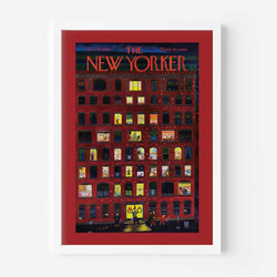 クリスマスツリー、クリスマスポスター、『The New Yorker』の表紙、シンプルなインテリアに。【T-0296】 2枚目の画像