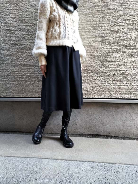【新春】♥限定セット♥イタリア製ウールスカート＆スヌードセット 6枚目の画像