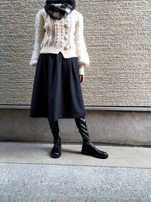 【新春】♥限定セット♥イタリア製ウールスカート＆スヌードセット 2枚目の画像