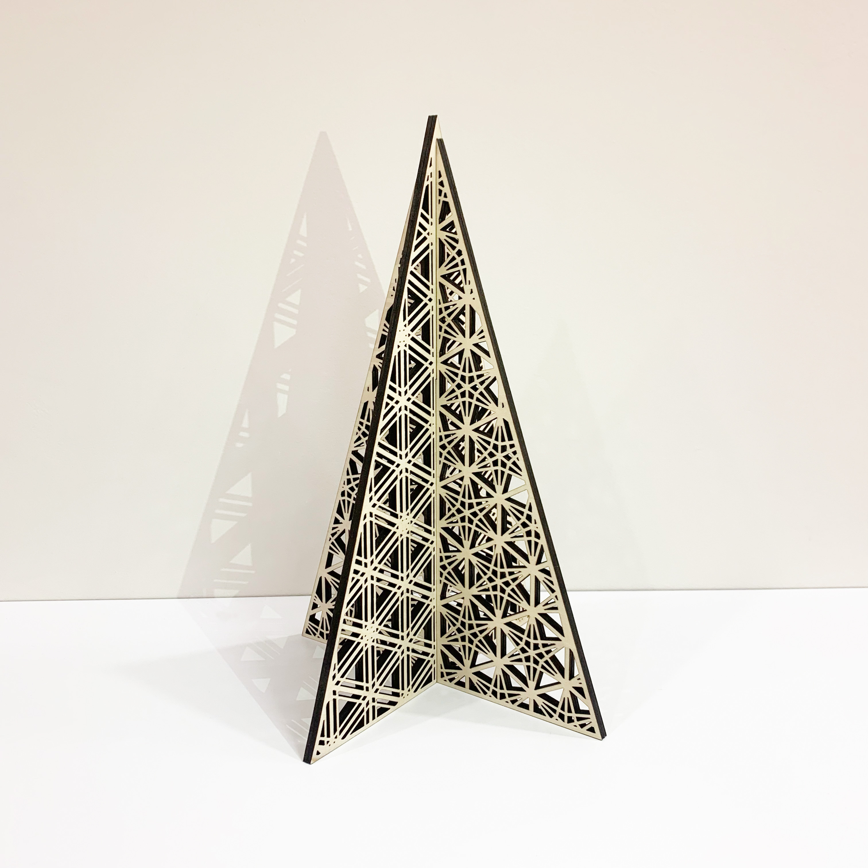 組子柄卓上ツリー-RINDO/GOMA-