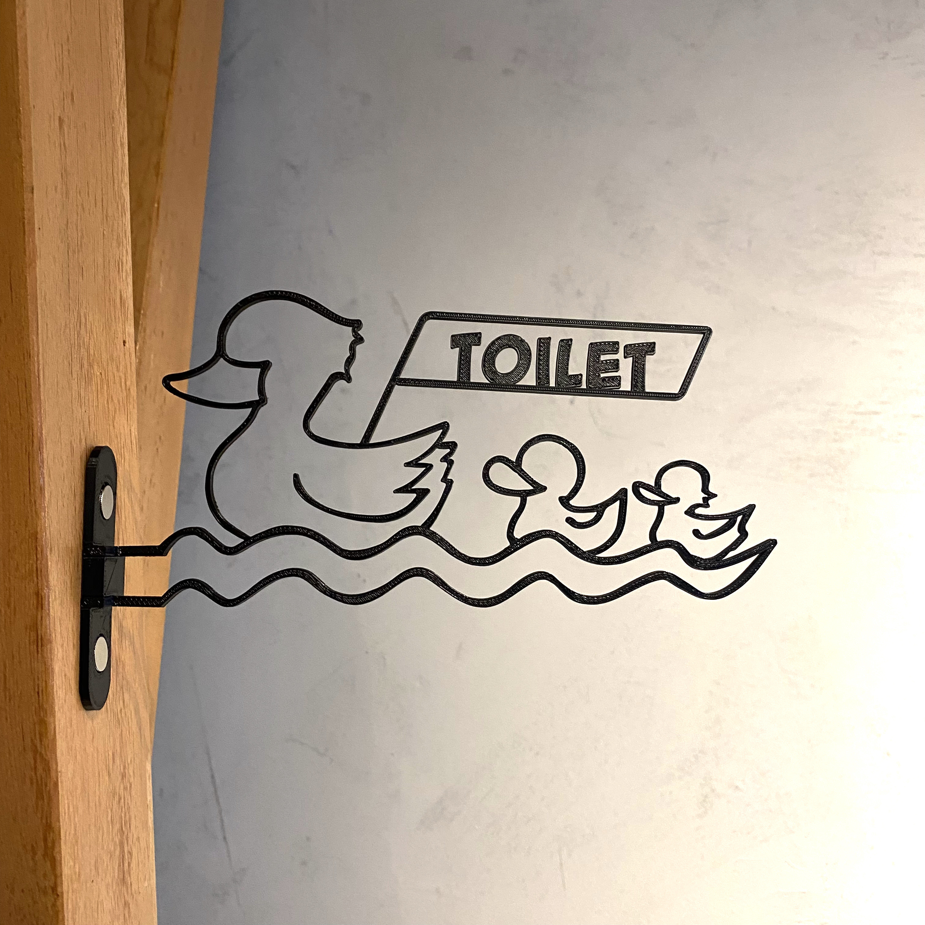 『アヒルの親子 _TOILET』_トイレサイン/ トイレマーク/ルームプレート/_026