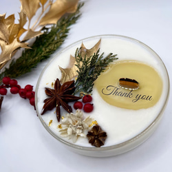 ボタニカルメッセージキャンドル(ホワイトクリスマスの香り) 4枚目の画像