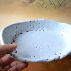 【お買い得品】グラタン皿(雪肌かいらぎ) お得な2個セット　★萩焼　 6枚目の画像
