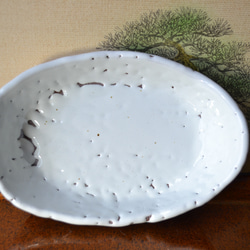 【お買い得品】グラタン皿(雪肌かいらぎ) お得な2個セット　★萩焼　 5枚目の画像
