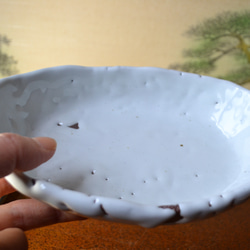 【お買い得品】グラタン皿(雪肌かいらぎ) お得な2個セット　★萩焼　 9枚目の画像