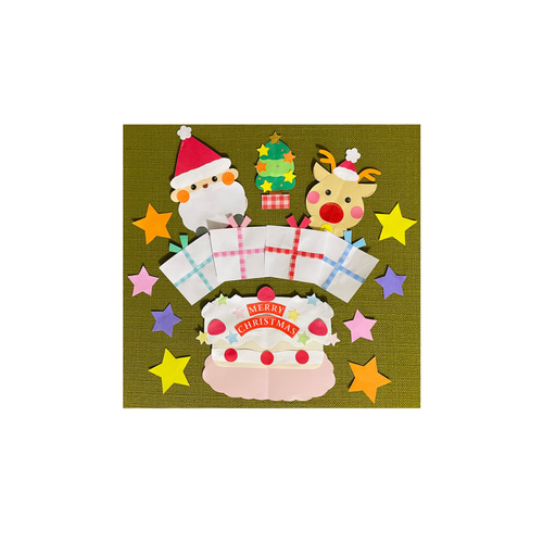 ミニ壁面飾り 保育壁面 *クリスマスケーキ* 雑貨・その他 ミニ壁面飾り 保育壁面 *クリスマスケーキ* 雑貨・その他