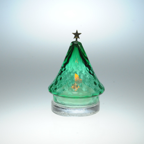 「小さな星のクリスマスツリー」30(LEDキャンドルホルダー、アロマストーンホルダー） 1枚目の画像