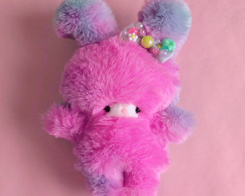 専用ぺージです♪ゆめかわうさちゃん♡空色×紫なフワフワうさぎ