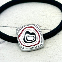 1100. 希少石！コレクター品 フォーダイト デトロイトメノウ ヘアゴム