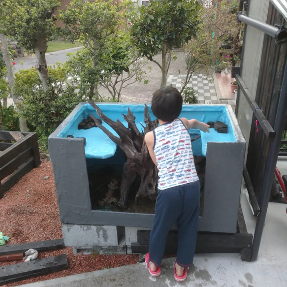 大型水槽　オーダーメイド　屋外用 10枚目の画像