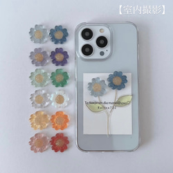 【6色】二輪アイスフラワーケース　　　　　　　　クリアケース　お花ケース　フラワーケース　iPhone全機種対応 3枚目の画像