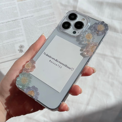 osikatu flower case　　　　　　　クリアケース　お花ケース　フラワーケース　iPhone全機種対応 3枚目の画像