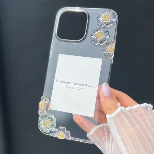 osikatu flower case クリアケース お花ケース フラワーケース