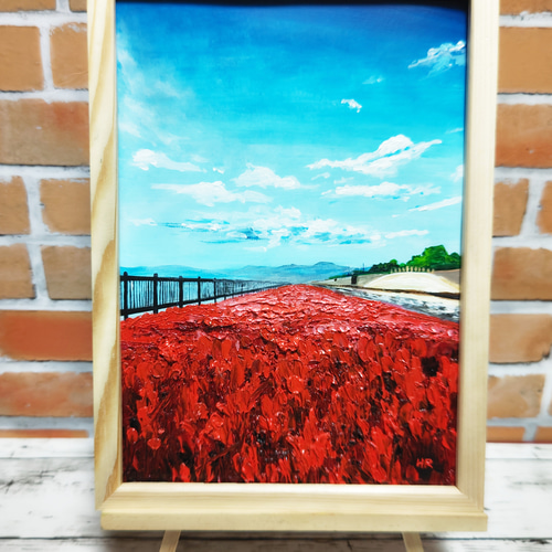 油絵 絵画 【海の紅葉】 油絵 絵画 【海の紅葉】 絵画 HR 通販 14989056｜Creema(クリーマ)