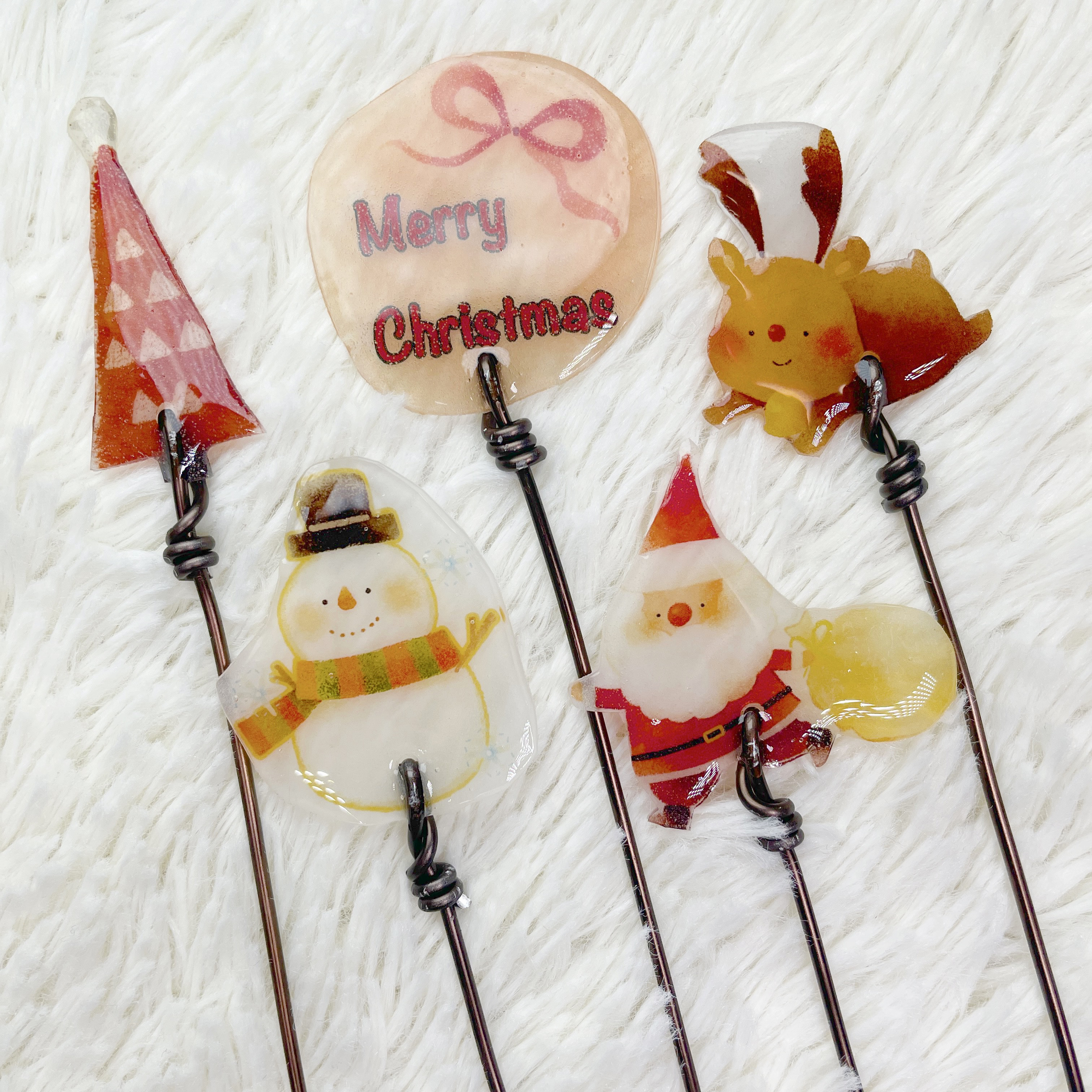 カメさんセット ピンク系 ガーデンピック ハンドメイド - メルカリ