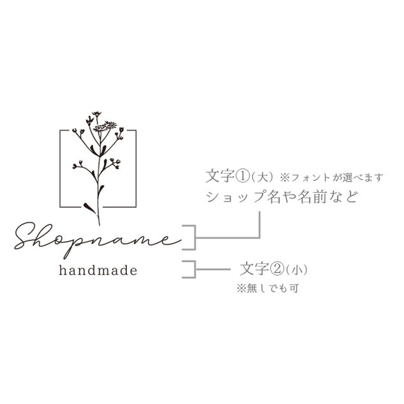 名入れ可能・オリジナルスタンプ_サンキュースタンプ　 No.21 2枚目の画像