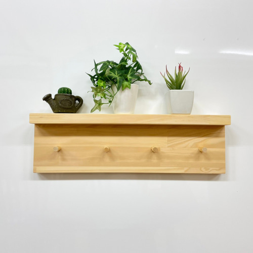 木製マグネットシェルフ パイン集成 260×100×20 壁掛けラック