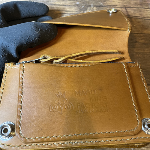 即納』WK-06 ミドルトラッカーウォレット クロムエクセル モカ 長財布