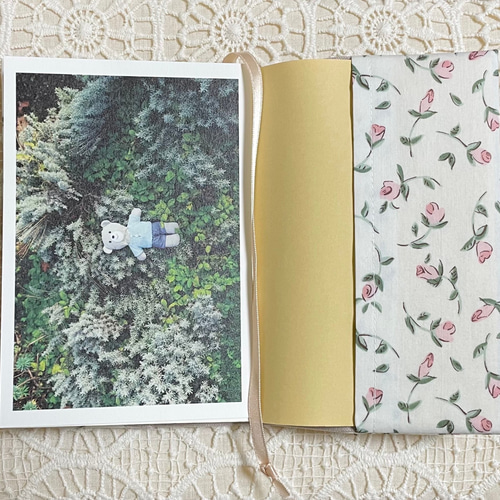 リバティプリントを使用した＊ブックカバー＊ ブックカバー ここはる