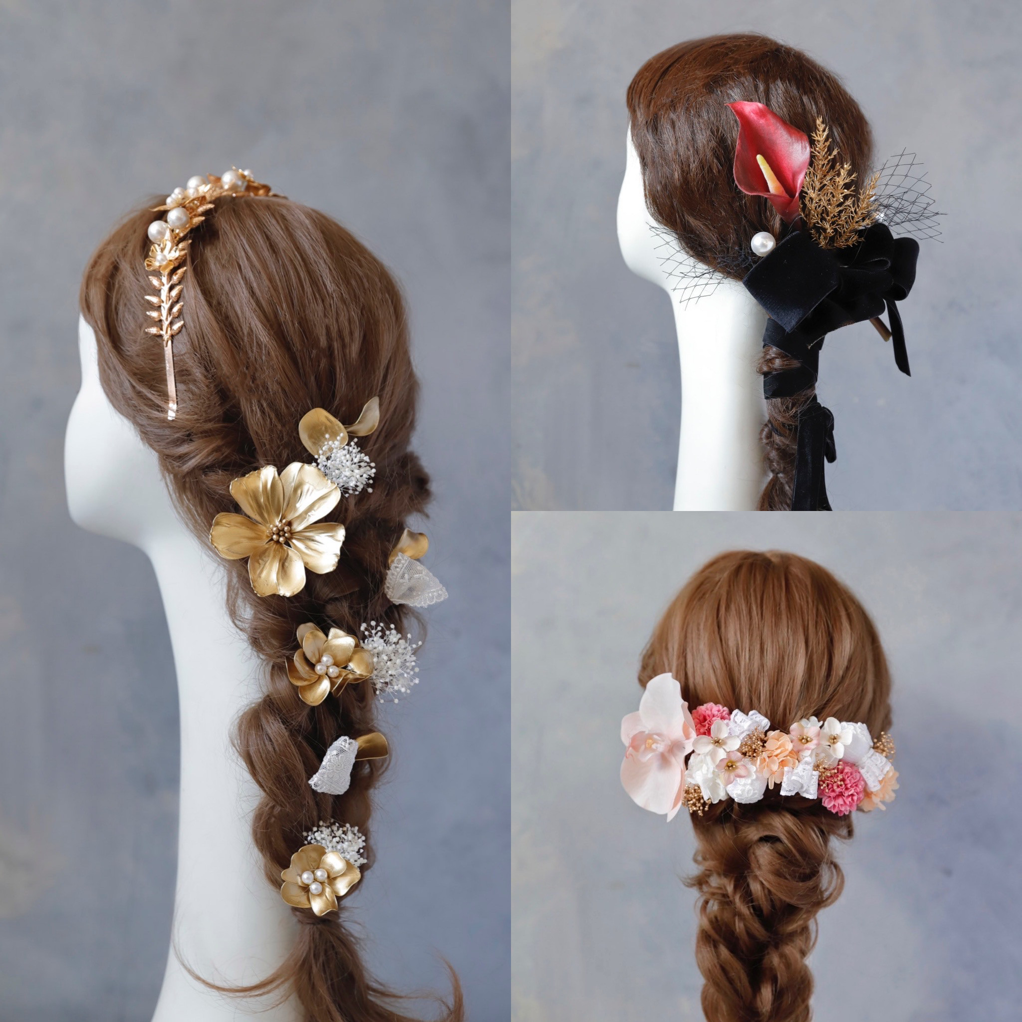 史上最高の可愛いをもらゃおう✨　オーダーメイド髪飾り　予約　　振袖　成人式　卒業式　袴　成人式　ウェディング　白無垢