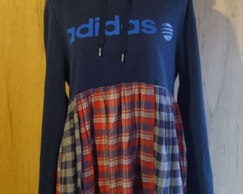 1点もの ハンドメイド ワンピース 古着 リメイク 064826e0a46b537fedc4c1d31cfe0e