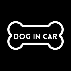 《車用》DOG IN CARステッカー【送料無料】 2枚目の画像