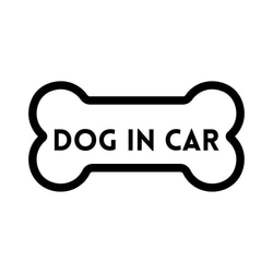 《車用》DOG IN CARステッカー【送料無料】 1枚目の画像
