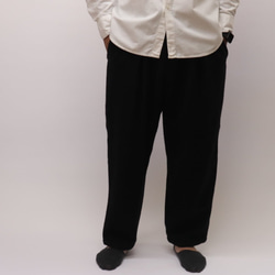 &lt;OSOCU&gt; bishu-wool baloon Bishu Wool 7 Wool Pants 黑色 第6張的照片