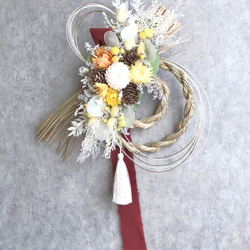 リース しめ縄 飾り 2wayしめ縄飾り 交換用リースセット Creema限定 お正月飾り S1 しめ縄