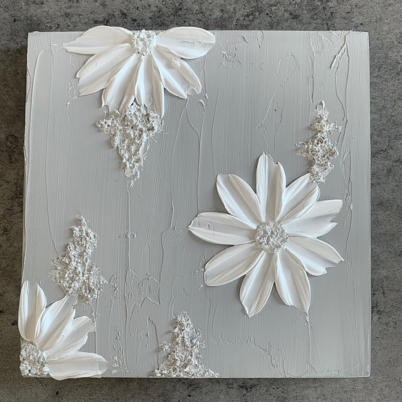 テクスチャーアート花原画絵画