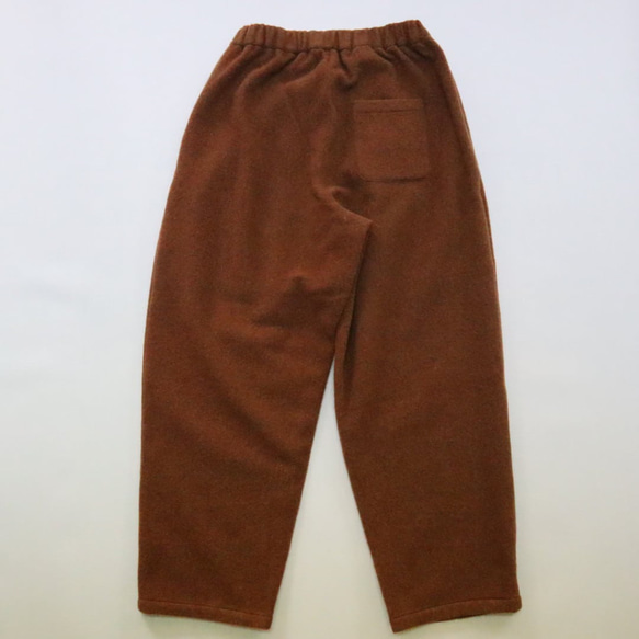 ＜OSOCU＞bishu-wool  baloon pants   尾州ウール 毛七サイセイヨウモウパンツ 　レンガ 2枚目の画像