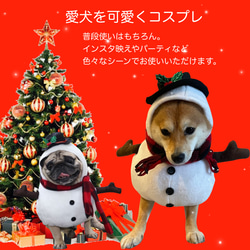 NEW ペット クリスマスコスチューム コスプレ 2枚目の画像