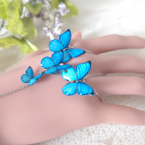 手の甲ブレスレット♪】フィンガーブレスレット。フィンガーリング