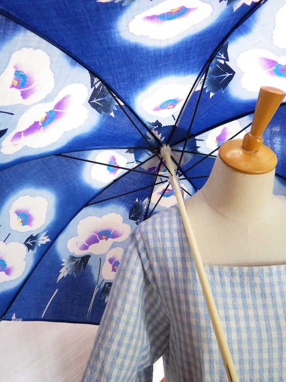 浴衣から生まれた日傘　真つ白き コートの下の謀（はかりごと）【限定品】 8枚目の画像