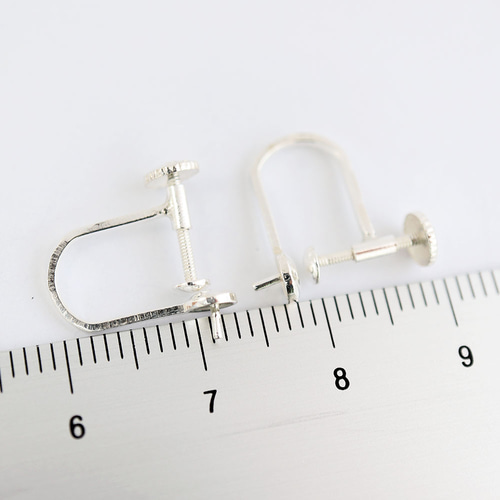 ネジ式イヤリング SV925 スターリングシルバー 芯立 ねじ式 イヤリング 1ペア 金具