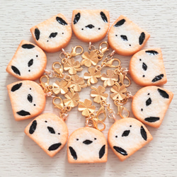 カラフルキューブグミ / フェイクスイーツ 携帯ストラップ gReen appLe