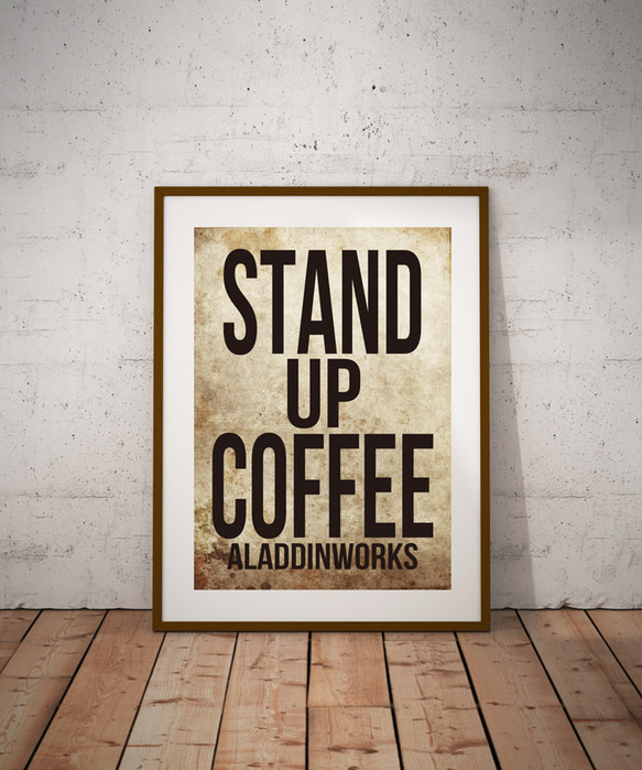 STAND UP COFFEE(ﾍﾞｰｼﾞｭ) ポスター 3枚目の画像