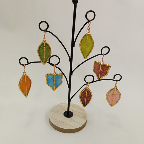 K18ステンドグラスペンダントトップ k18 丸 プリカジュール